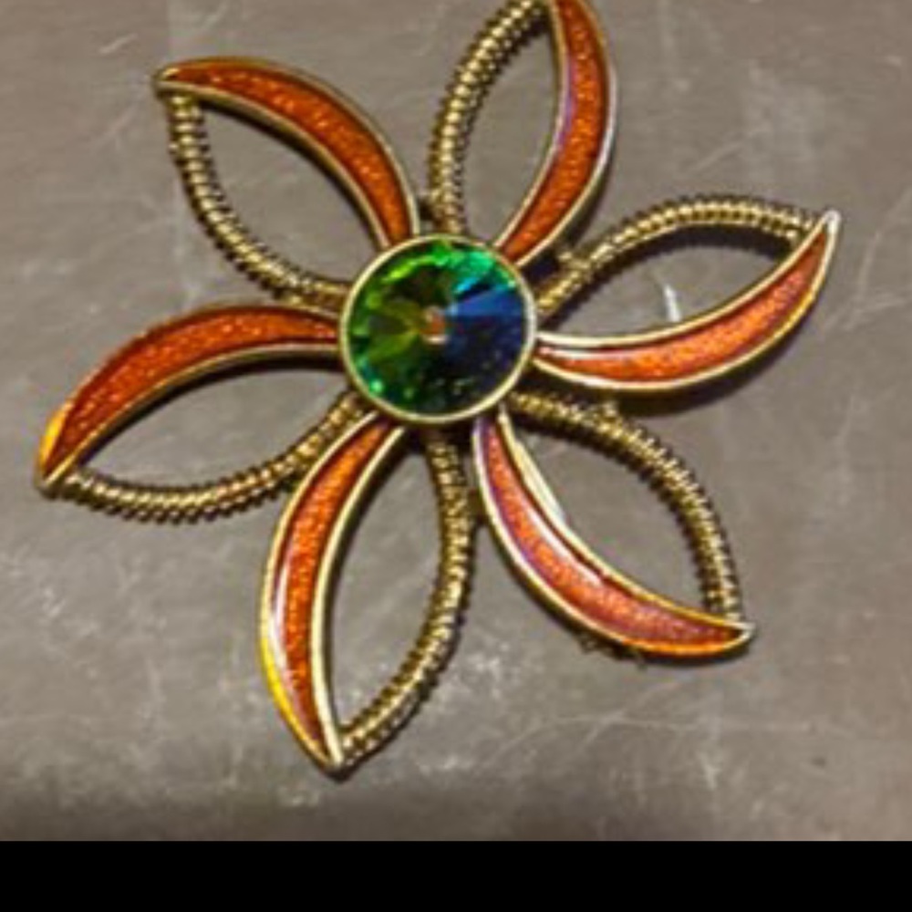 Holiday Spiraled Brooch